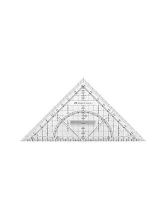 FABER-CASTELL | Grip Geometrie-Dreieck groß mit Griff | 